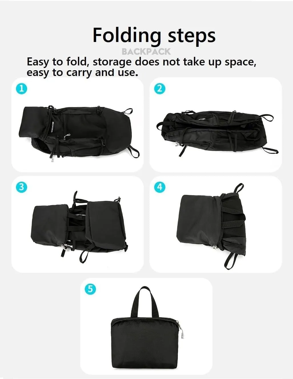 30L Lightweight Hiking Backpack, Packable Small Backpack Foldable Travel Hiking Camping Daypack for Women Men