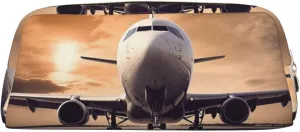 Airplane Makeup Bag for Women Men Travel Toiletry Bag Aesthetic Purse Pouch Large Pencil Case