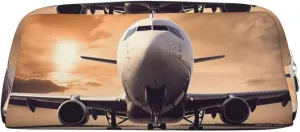 Airplane Makeup Bag for Women Men Travel Toiletry Bag Aesthetic Purse Pouch Large Pencil Case