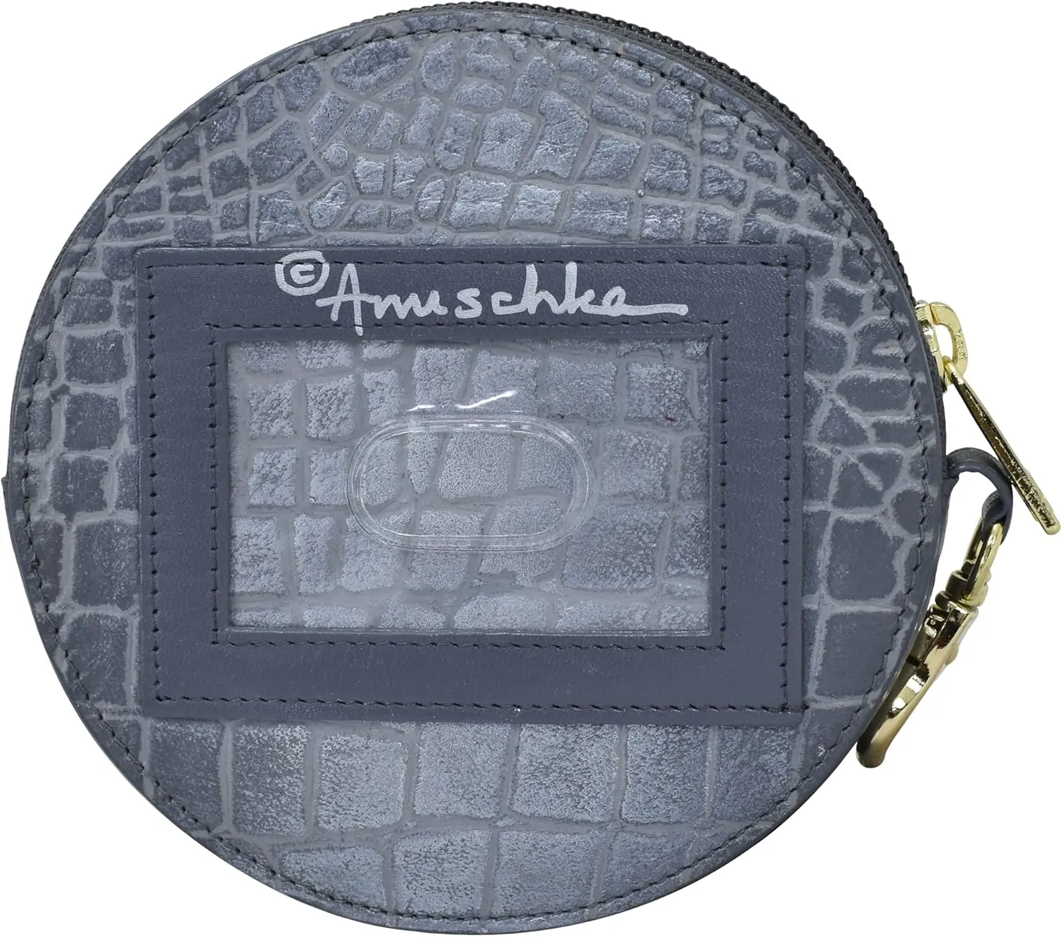 Anuschka Women's Original Hand Painted Genuine Vegetable Tanned Leather Round Coin Purse