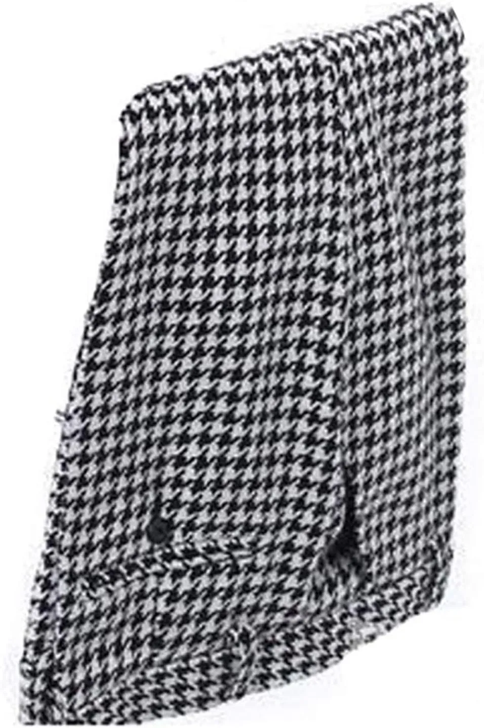 Apornipa Men's Black White Plaid Suit Pants Slim Fit Fashion Business Office Trousers