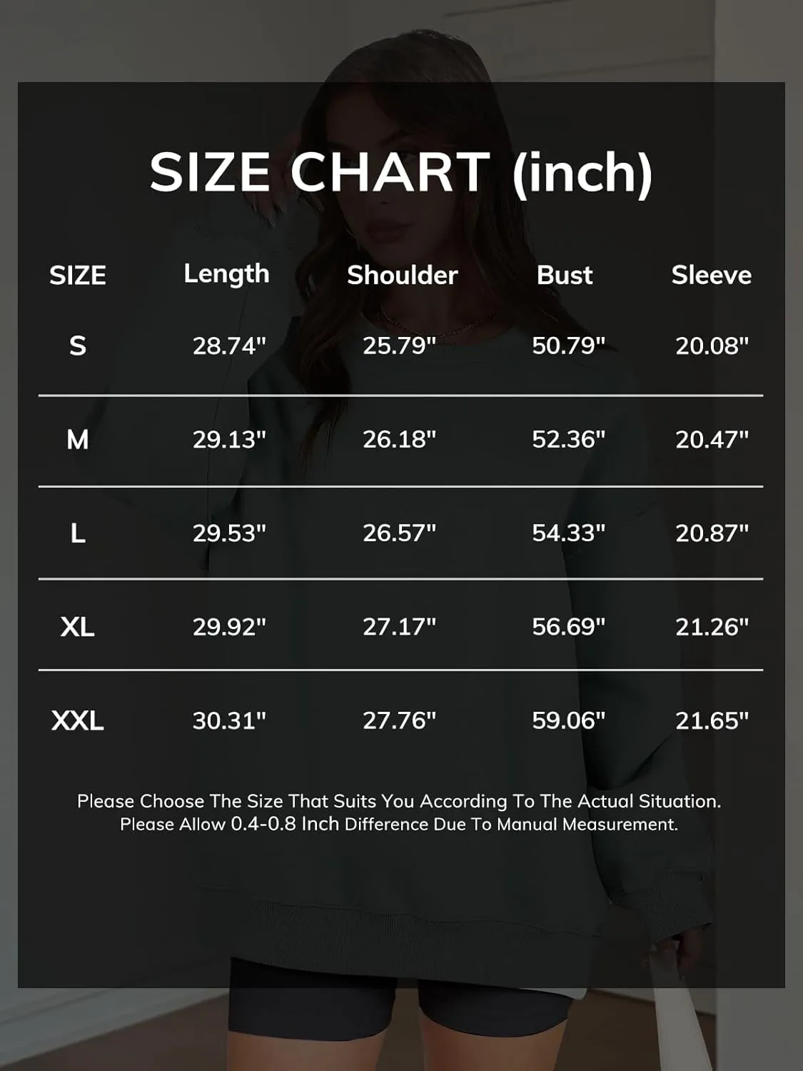 ATHMILE Oversized Sweatshirt for Women Crewneck Fleece Long Sleeve Pullover Hoodies Tops Fall Fashion Outfits Clothes 2025
