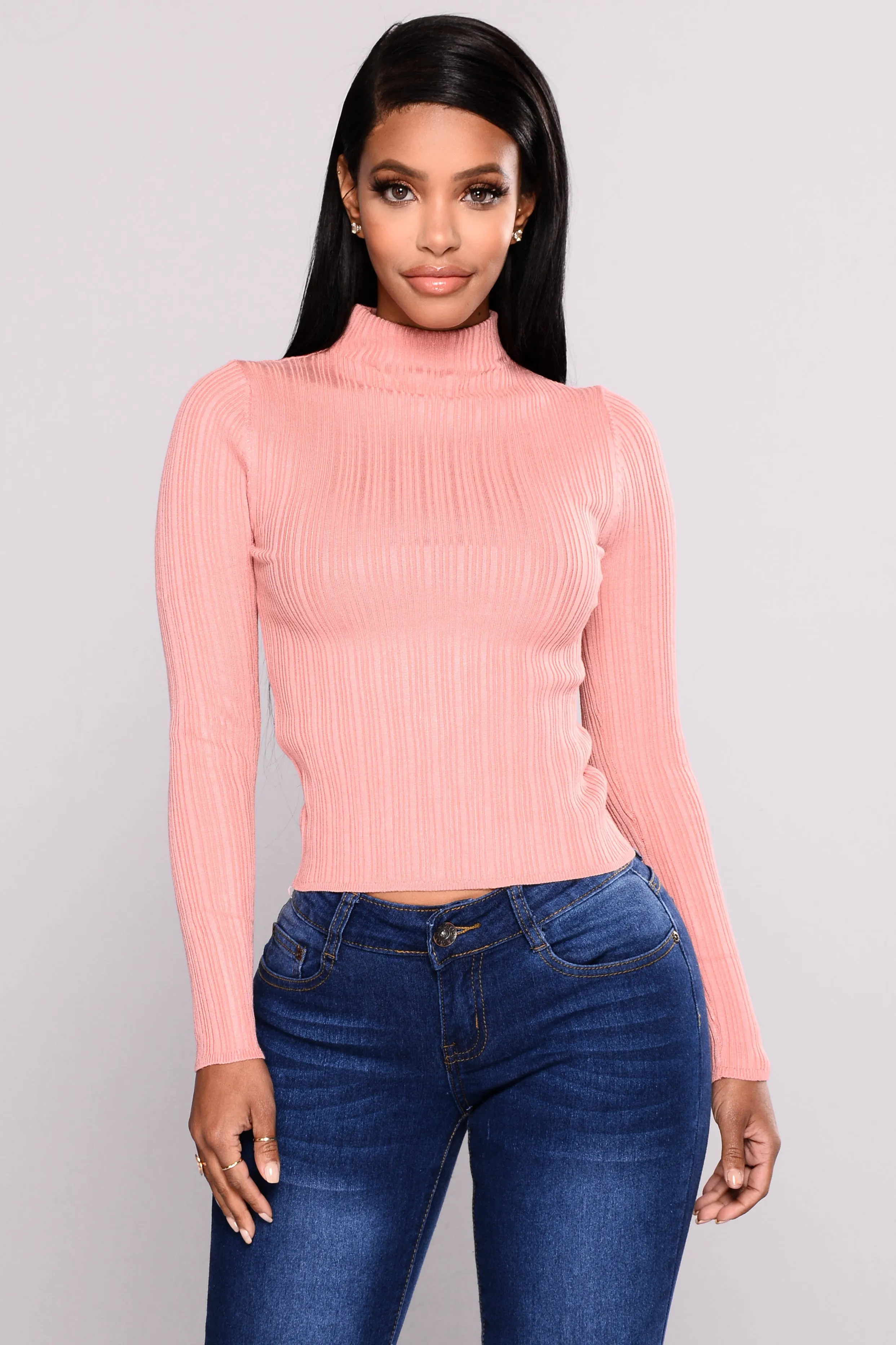 Baldwyn Long Sleeve Sweater - Mauve