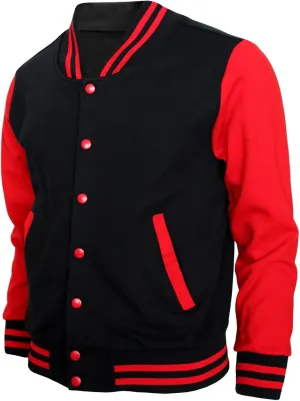 Baseball Jacket - Varsity Cotton Letterman Jacket in 8 Colors
