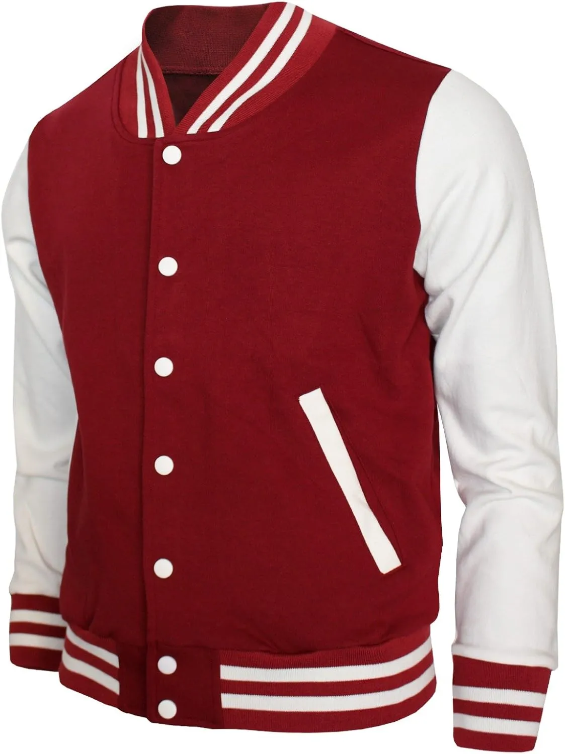 Baseball Jacket - Varsity Cotton Letterman Jacket in 8 Colors