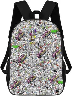Battle-Cats Laptop Backpack, 17 Inch Extra Large Waterproof Women Business Men Sturdy Computer Bag