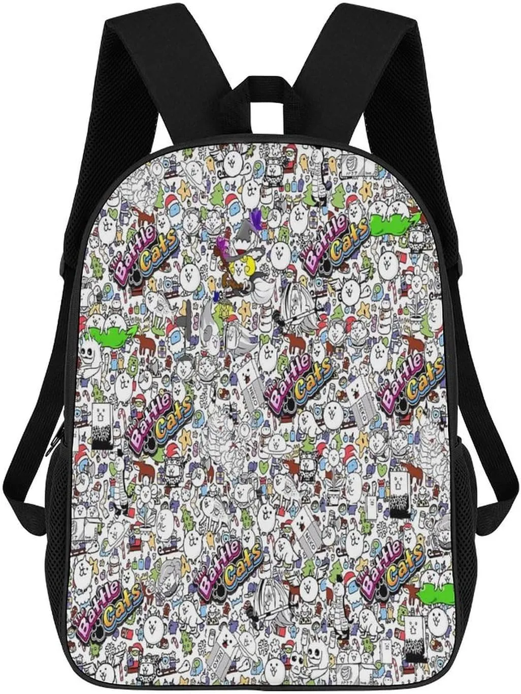 Battle-Cats Laptop Backpack, 17 Inch Extra Large Waterproof Women Business Men Sturdy Computer Bag