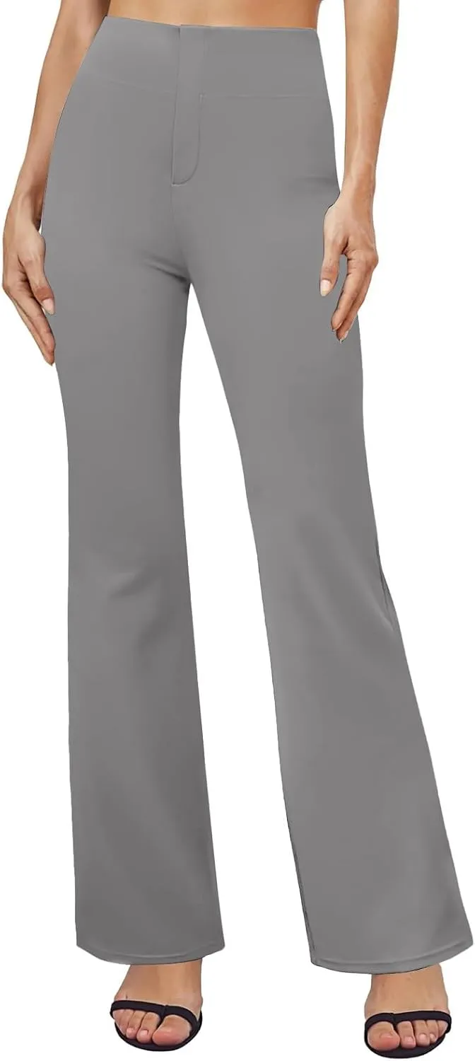 Bootcut Dress Pants for Women High Waisted Business Trousers Casual Work Pant Pull On Office Slacks with Pockets 2025