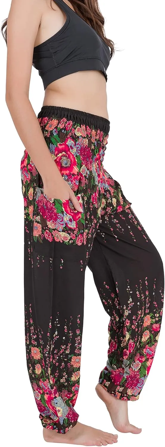 CHAINUPON Harem Pants Women Flowy Trouser Yoga Boho Hippie Clothes