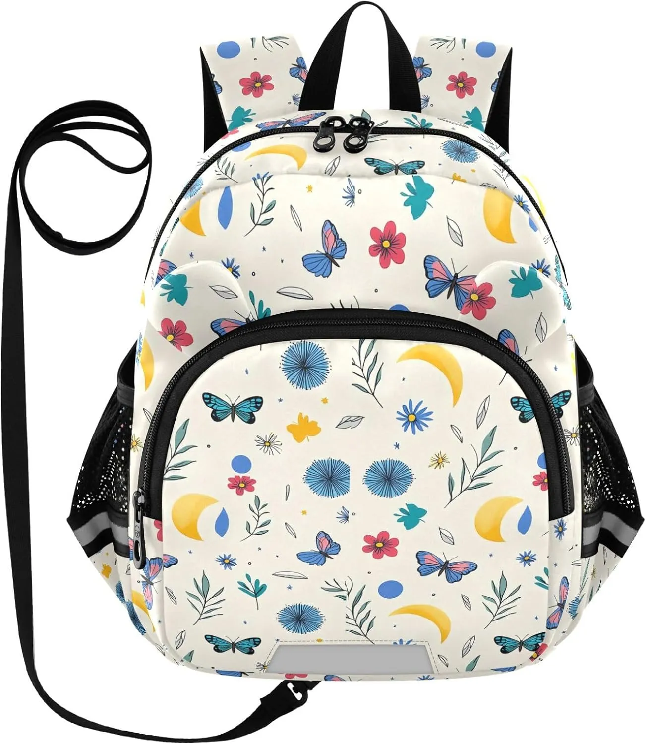 Cute Ears Cute Backpack Leash Boys Girls Anti-Lost Personalized Daycare Diaper Bag with Reflective Strip Safari Butterflies Cute Cartoon mochila para ni?as de kinder