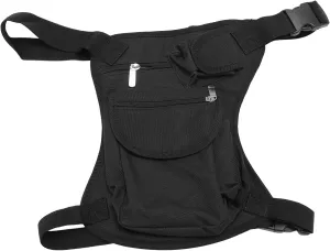 Drop Leg Bag, Adjustable Straps Canvas Motorcycle Cycling Thigh Pouch Fanny Pack for Outdoor Hiking Travel Climbing High Durability Wearproof Leg Bag