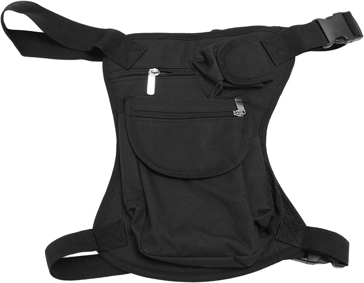Drop Leg Bag Adjustable Straps Canvas Motorcycle Cycling Thigh Pouch Fanny Pack for Outdoor Hiking Travel Climbing