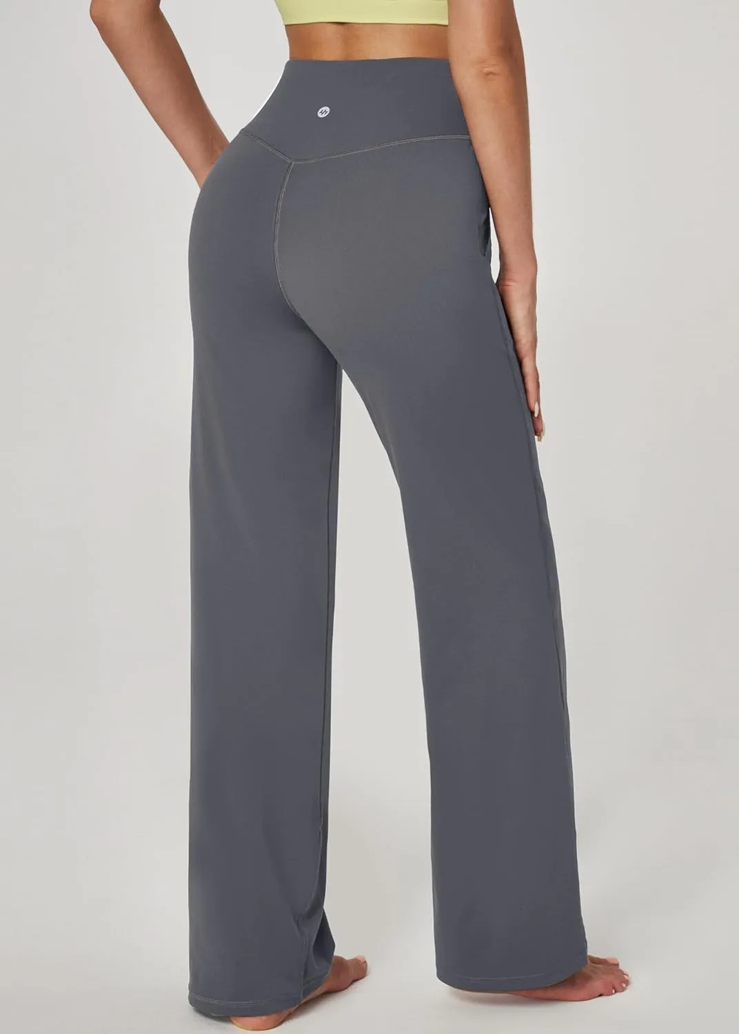 Ewedoos Wide Leg Yoga Pants for Women with Pockets Stretchy Work Dress Pants High Waisted Sweatpants Casual