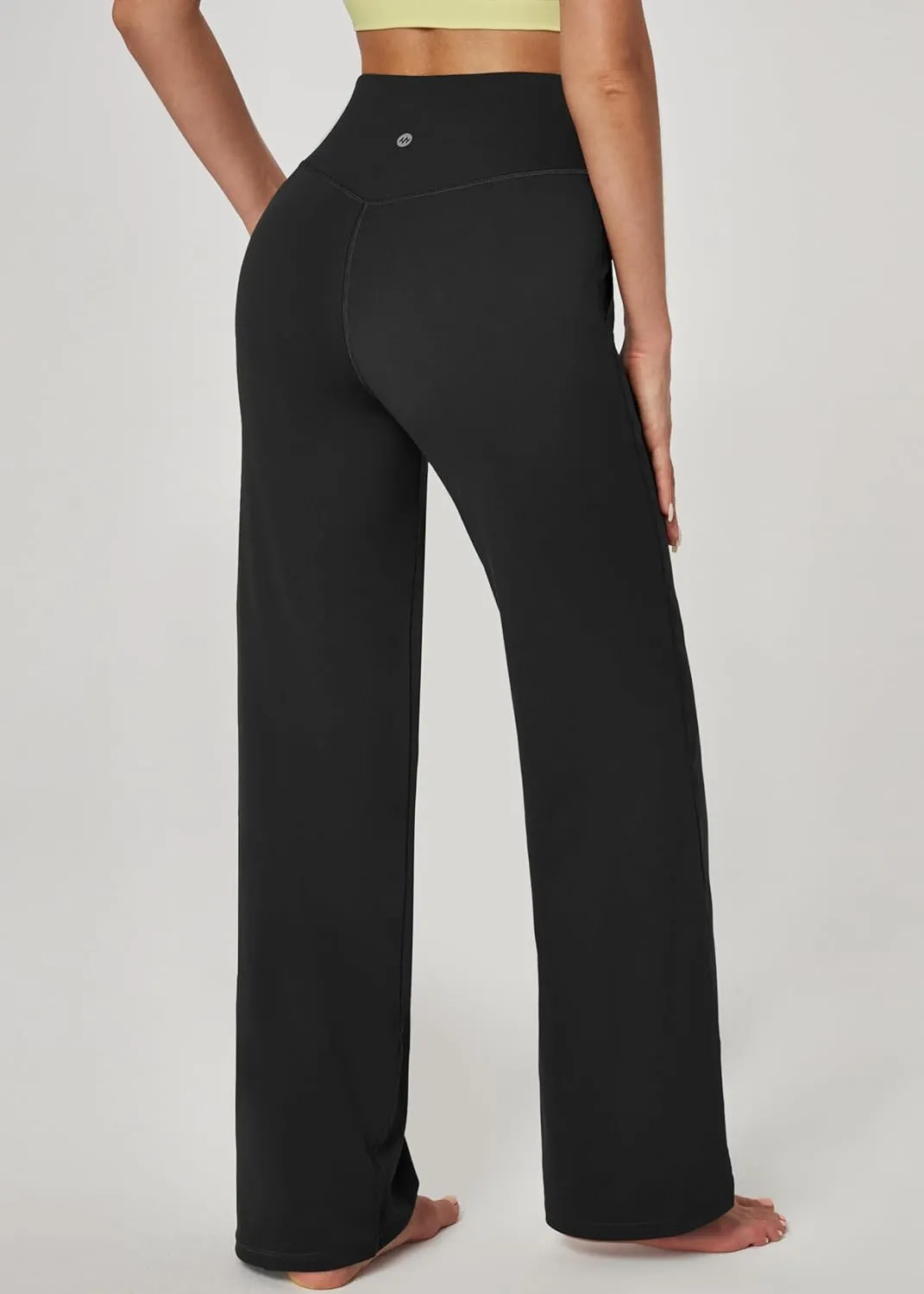 Ewedoos Wide Leg Yoga Pants for Women with Pockets Stretchy Work Dress Pants High Waisted Sweatpants Casual