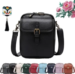 Forcipower Crossbody Bag, Collaboraten Crossbody Leather Bag, Urvashi Crossbody Bags with 10 Card Slots