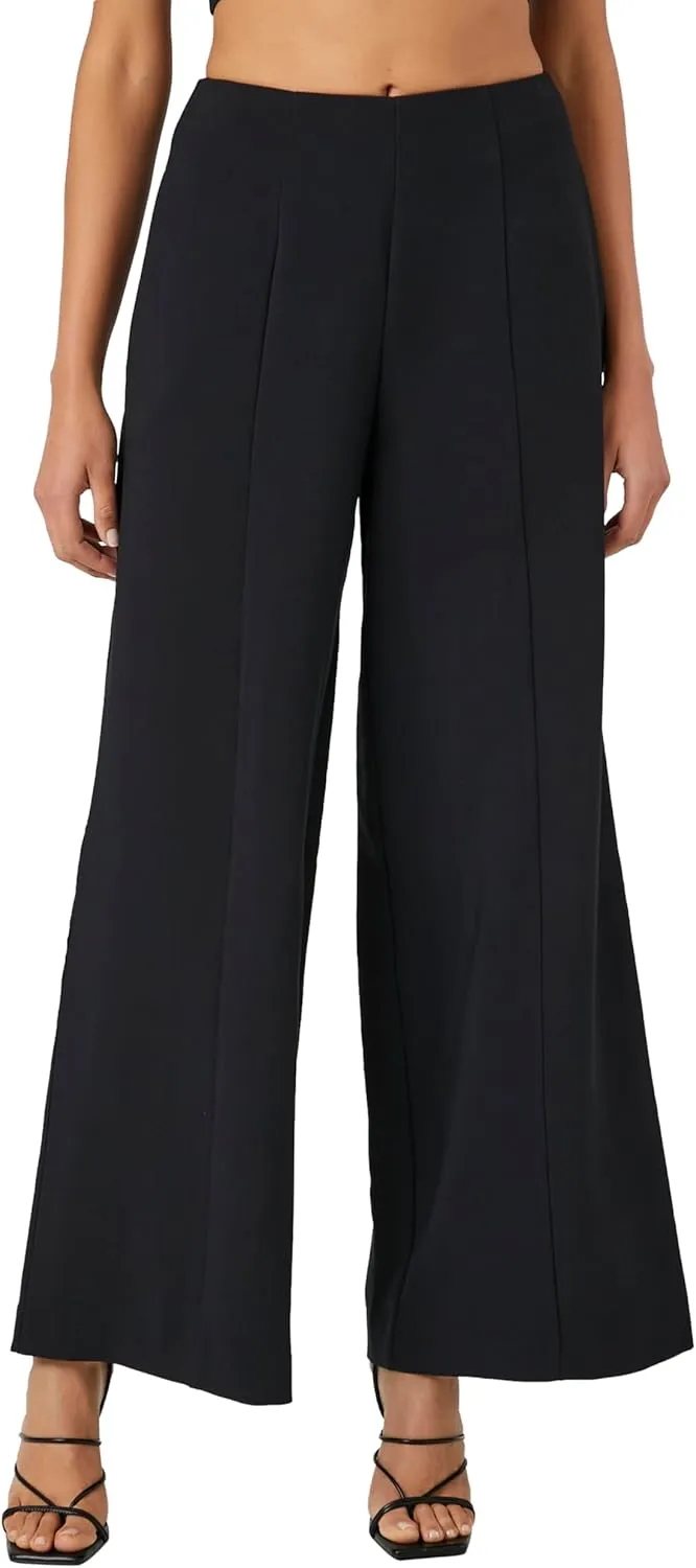 Forever 21 Women's Wide-Leg Crepe Pants