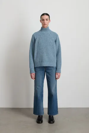 Funnel Neck Lt. Blue Donegal