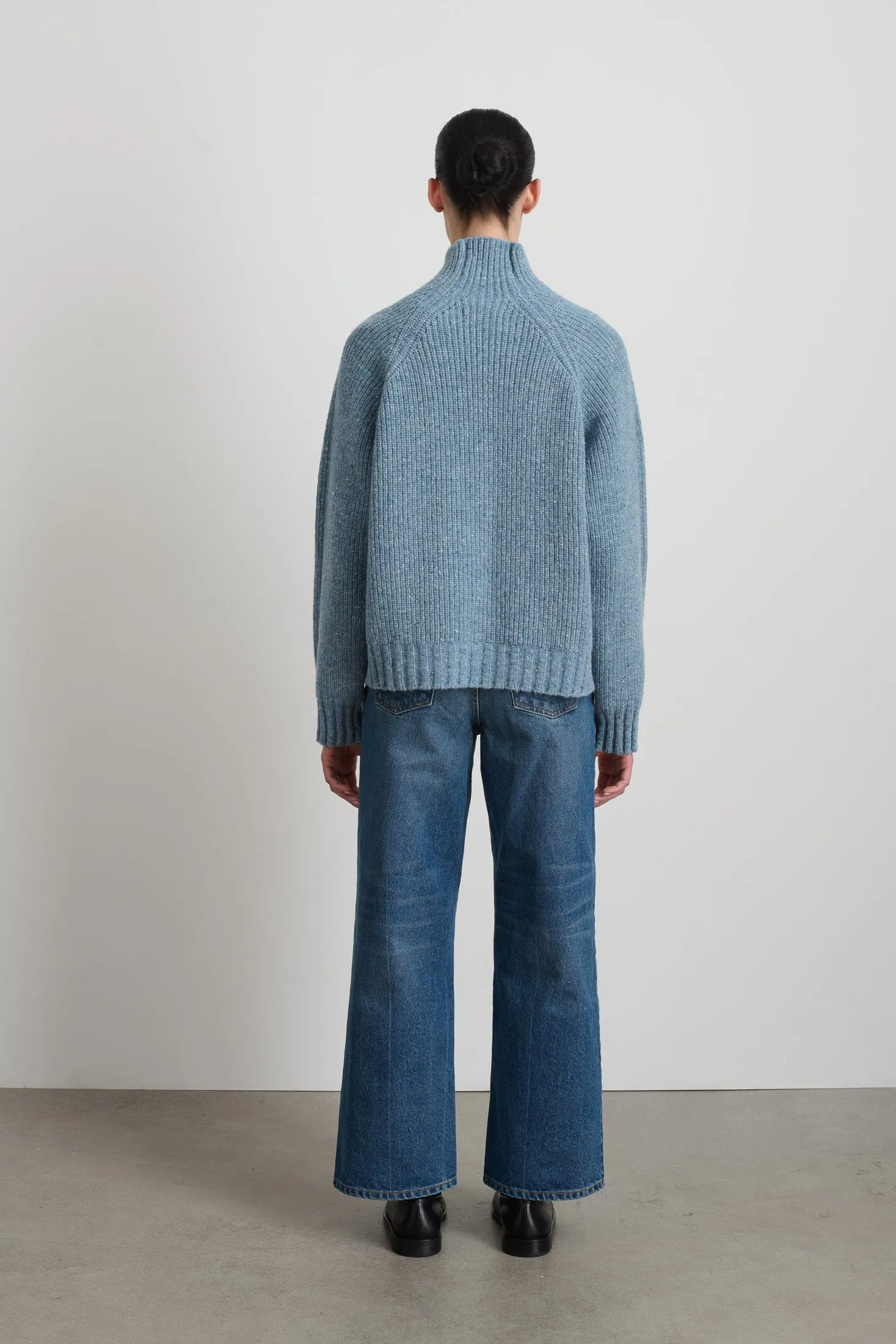 Funnel Neck Lt. Blue Donegal