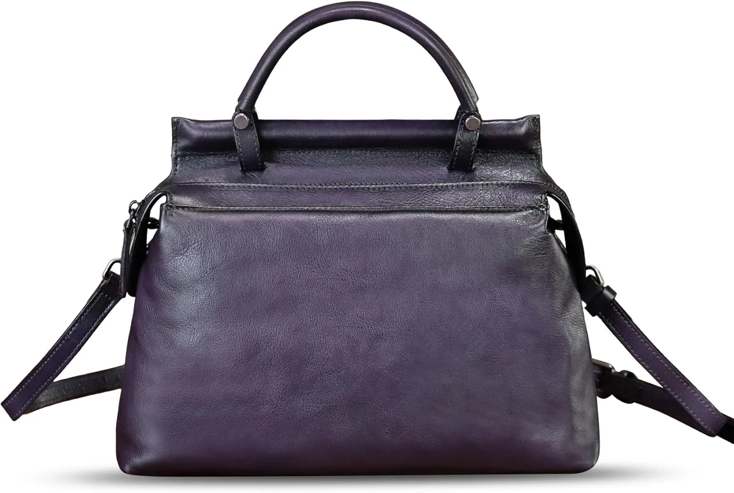 Genuine Leather Handbag for Women Retro Leather Crossbody Bag Pouch Vintage Handbag Purse Ladies Satchel