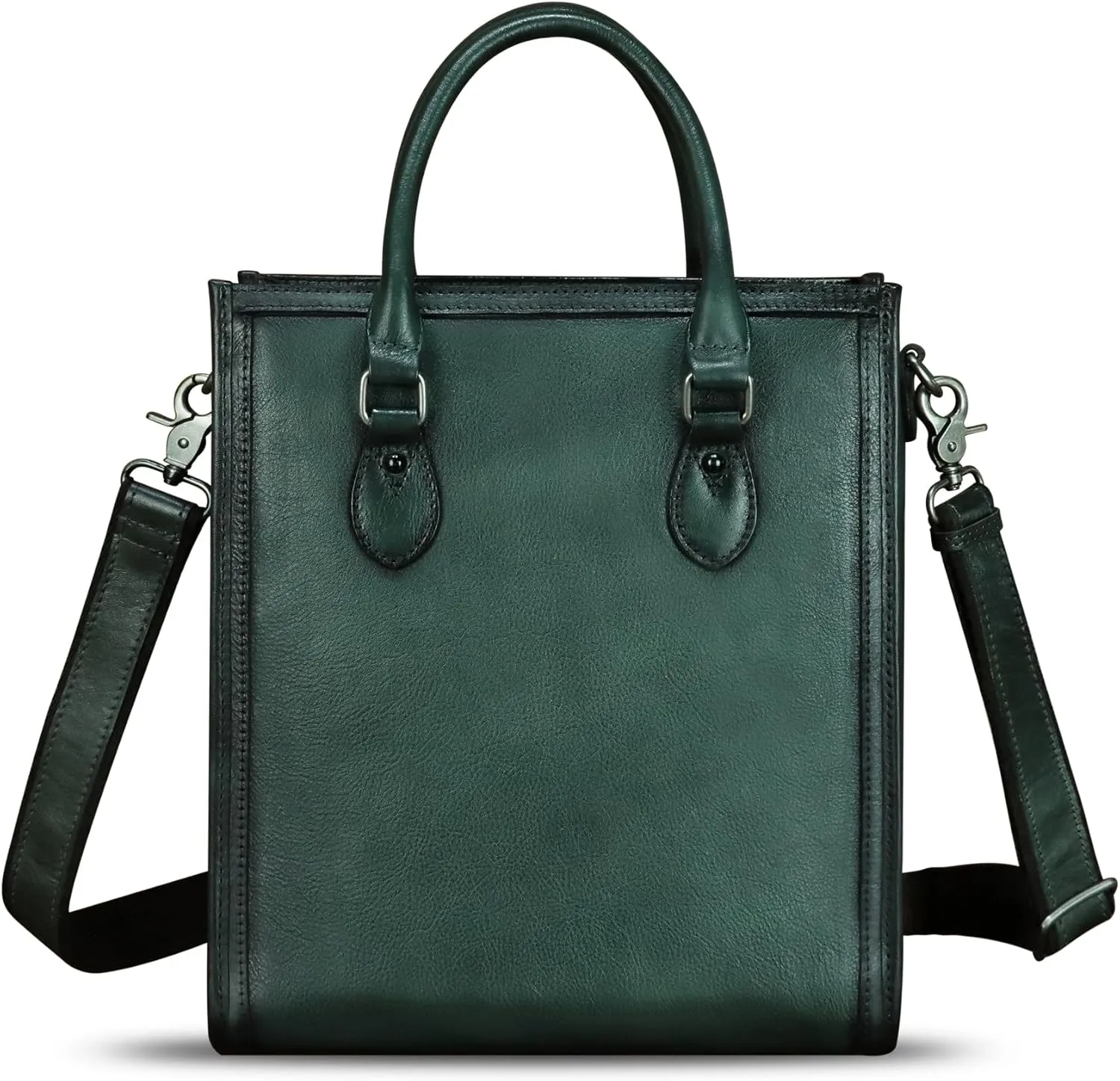 Genuine Leather Handbags and Purses for Women Vintage Handmade Shoulder Bag Cowhide Tote Bag Satchel