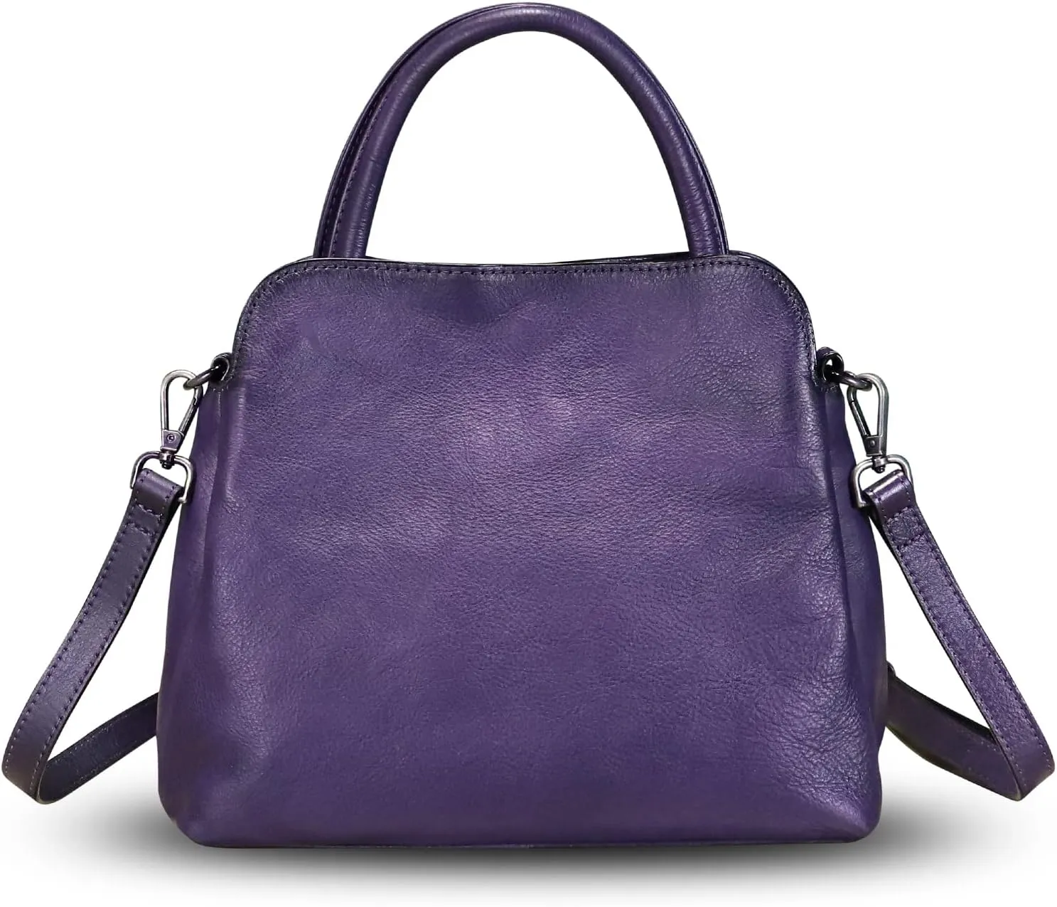 Genuine Leather Satchel Purse for Women Vintage Handmade Top Handle Handbag Designer Crossbody Bags