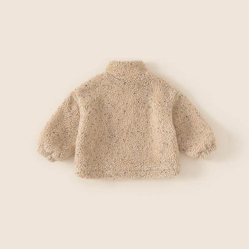 Heather Plush Half-Zip Sweatshirt
