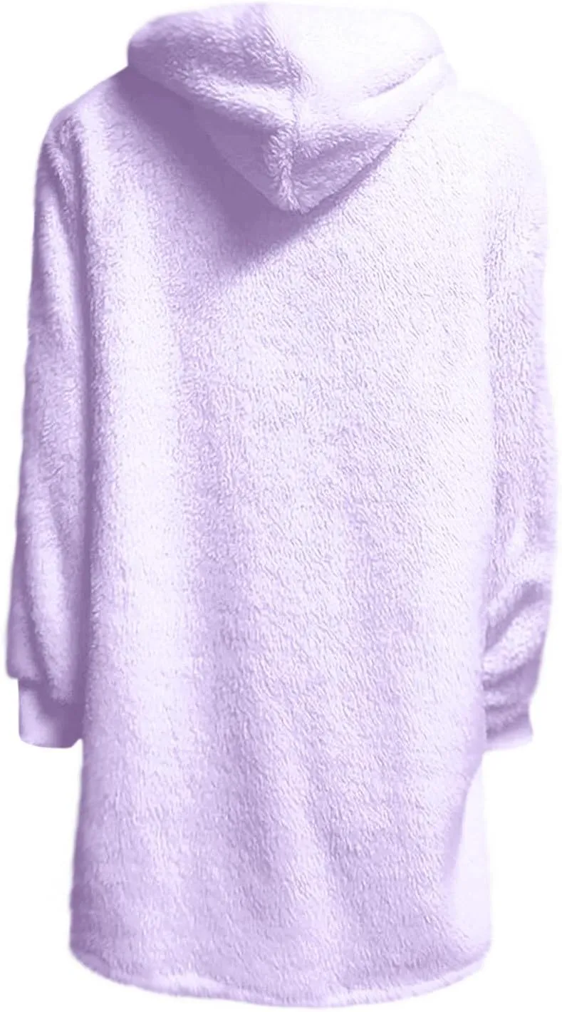 HGps8w Women's Fleece Winter 3 Piece Pajamas Sets, Fuzzy Soft Hooded Cardigan Sleeveless Crop Tops Shorts Loungewear Outfits