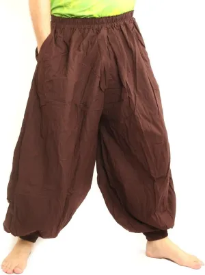 High Cut Balloon Harem Pants One Size Cotton Unisex for Men and Women 
