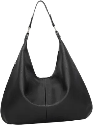 Homoyoyo Black Retro Pu Tote Bag for Women Large Capacity Handbag Fashion Tote Pouch Casual Shoulder Pouch Elegant Tote Bag