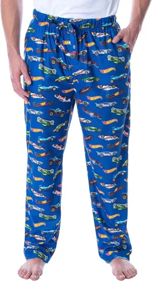 Hot Wheels Cars Adult Men's Allover Die-Cast Cars Print Loungewear Sleep Pajama Pants