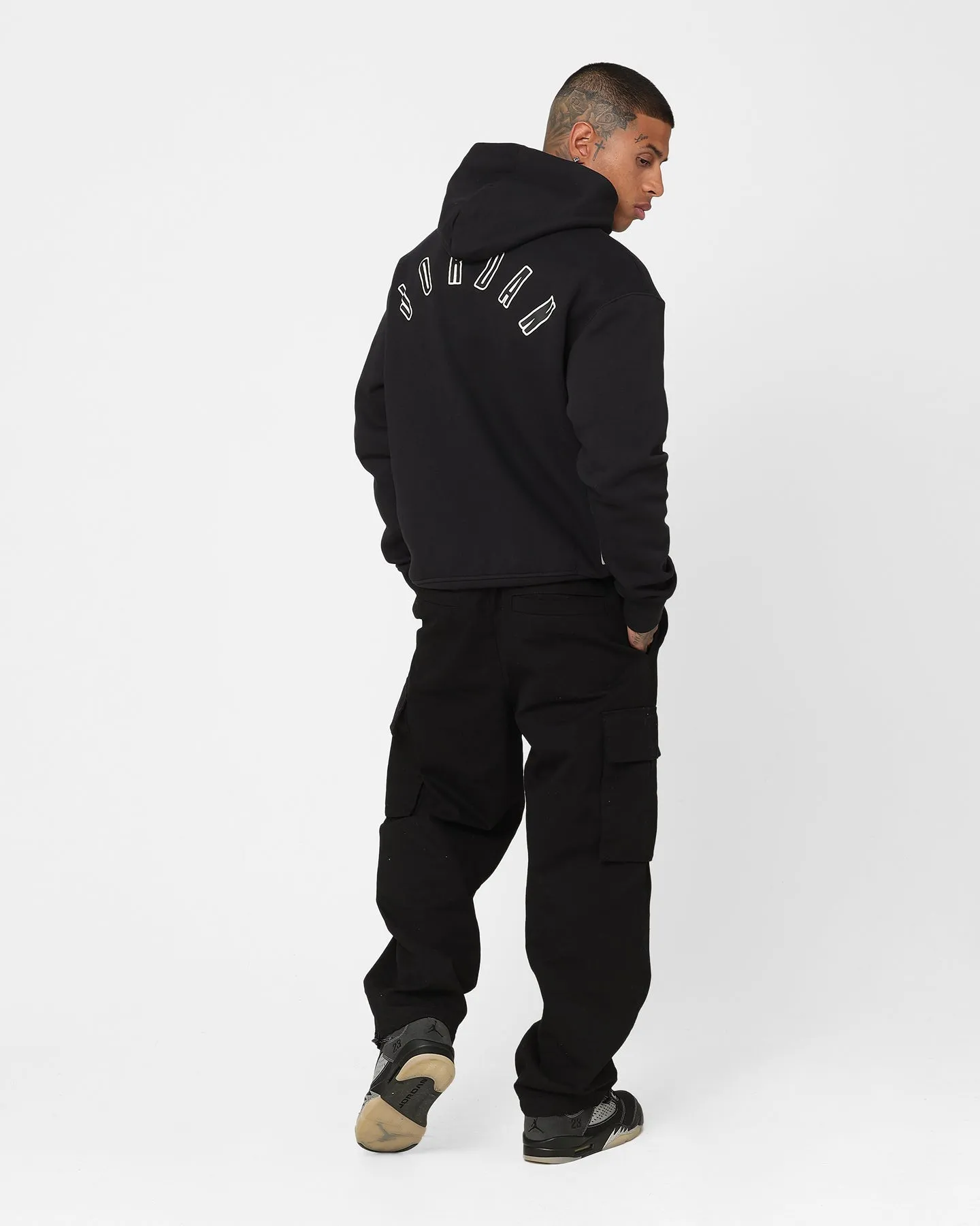 Jordan Flight MVP Fleece Pullover Hoodie Black/Sail