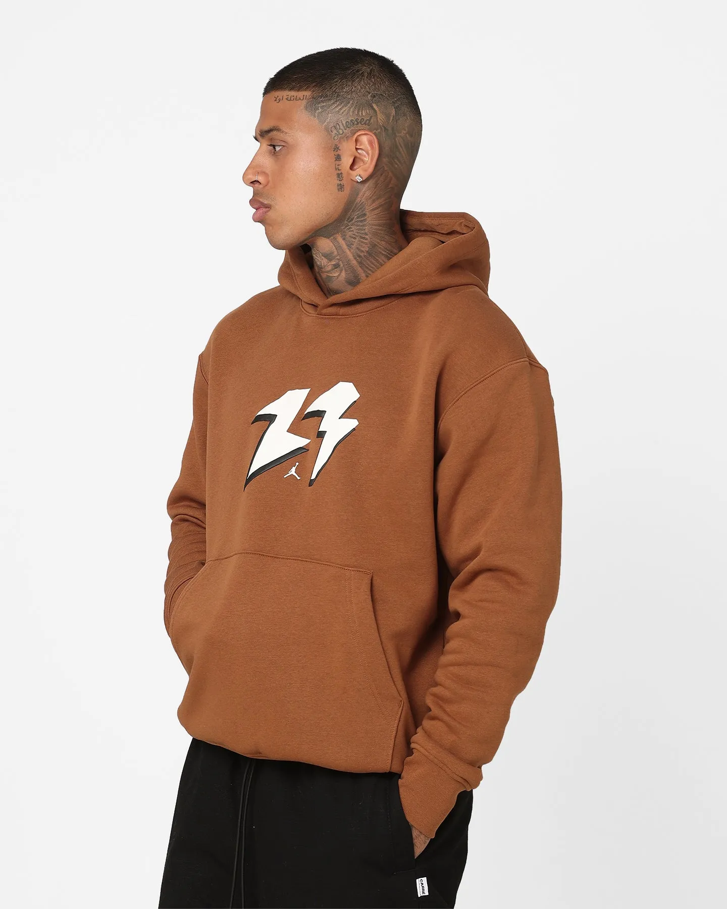 Jordan Flight MVP Fleece Pullover Hoodie Light British Tan/Sail