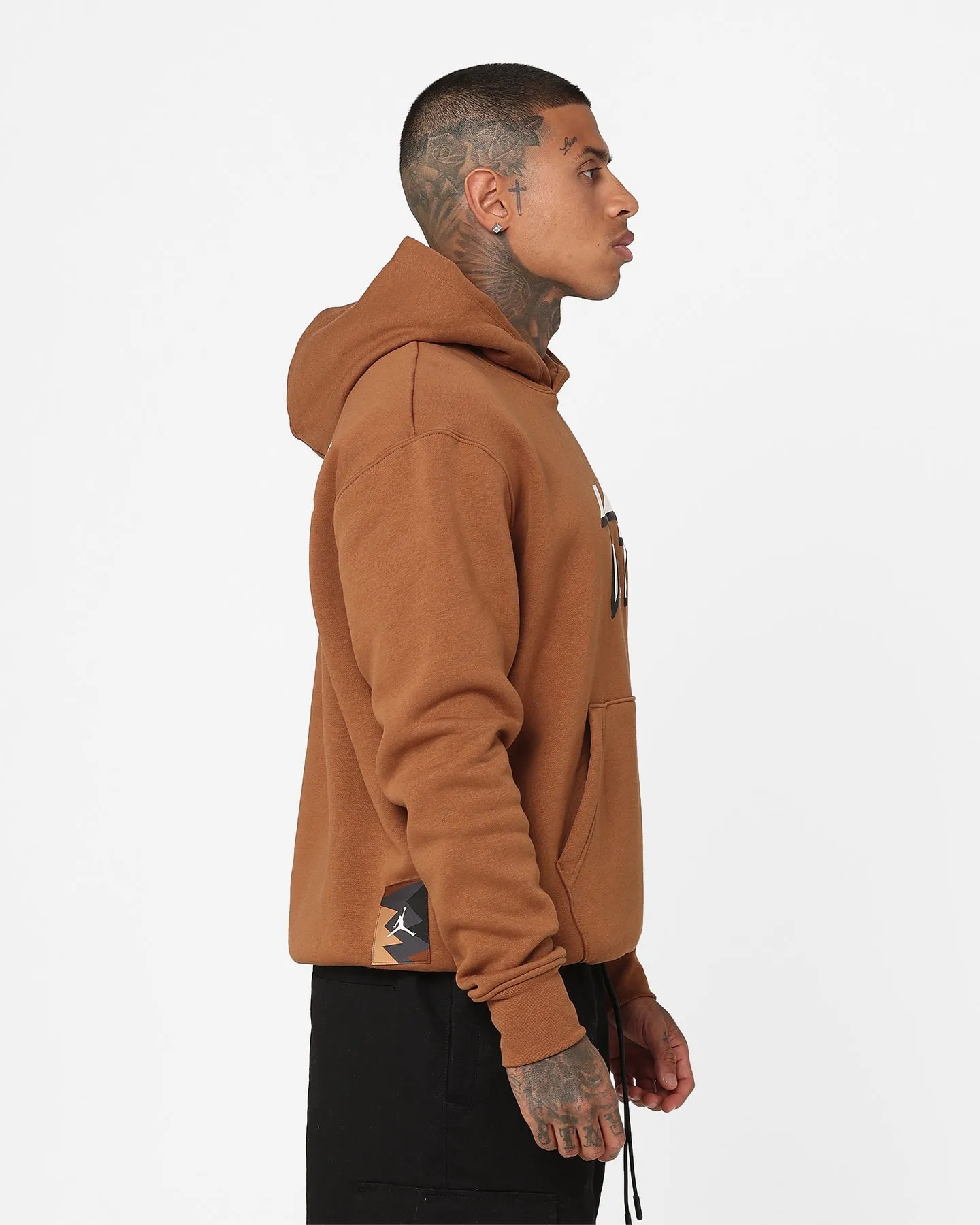 Jordan Flight MVP Fleece Pullover Hoodie Light British Tan/Sail