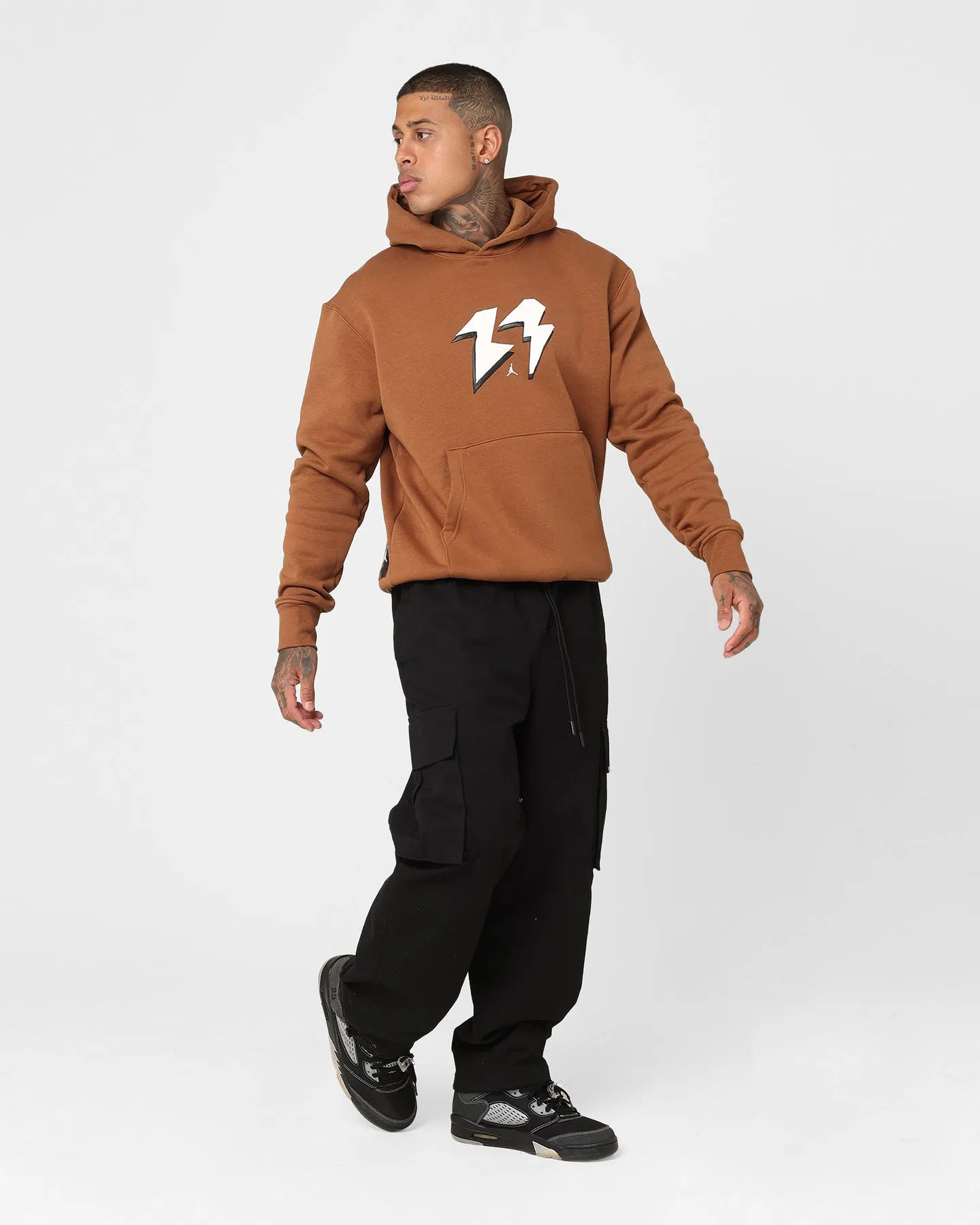 Jordan Flight MVP Fleece Pullover Hoodie Light British Tan/Sail