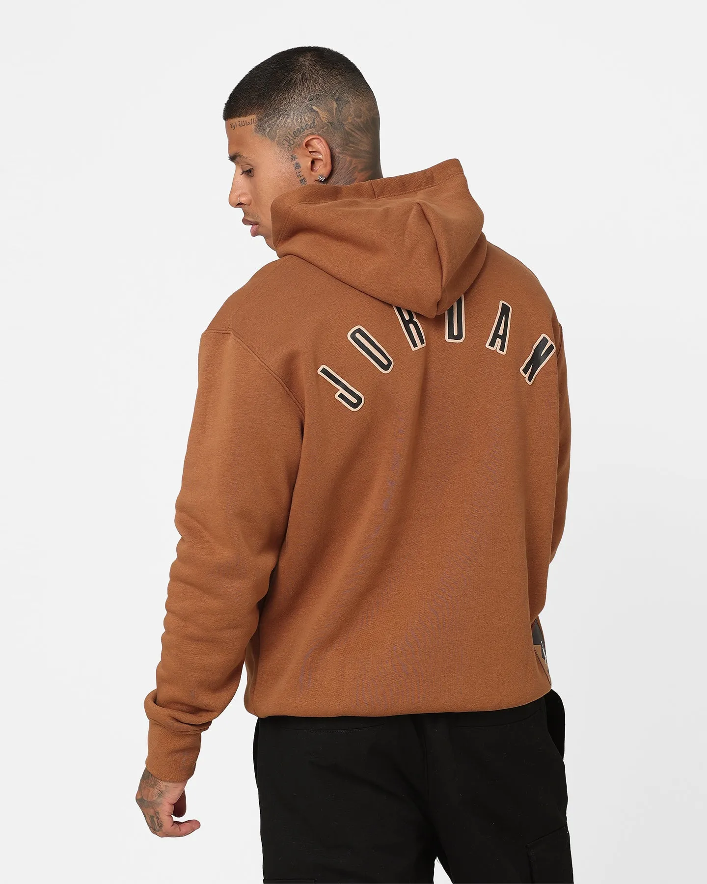 Jordan Flight MVP Fleece Pullover Hoodie Light British Tan/Sail