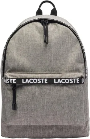 Lacoste Solid Canvas Backpack