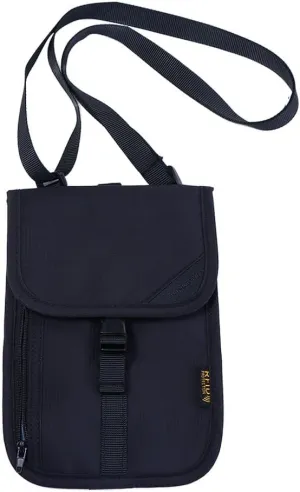 Leadigol ID Card Holder,Badge Holder Neck Lanyard Key Ring and Credit Card Organizer,Neck Pouch Running Passport Holder Belt Bag Storage Bag Coin Purse Fanny Pack Cards Holder(Black)