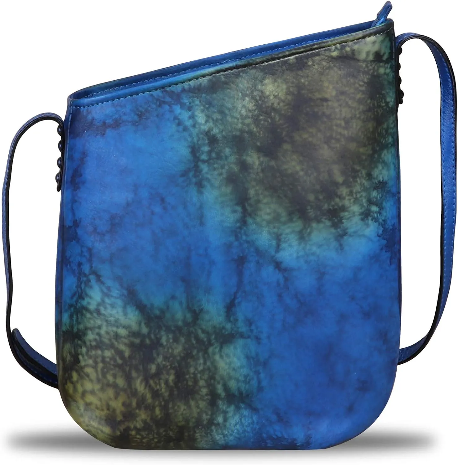 LRTO Genuine Leather Crossbody Bags for Women Retro Satchel Purse Handmade Small Designer Cute Shoulder Bag