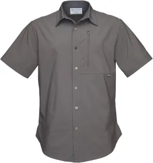 Men's Glissade Short Sleeve Button Down Shirt - Quick Dry, Moisture Wicking, UPF 40 , Outdoor, Beach