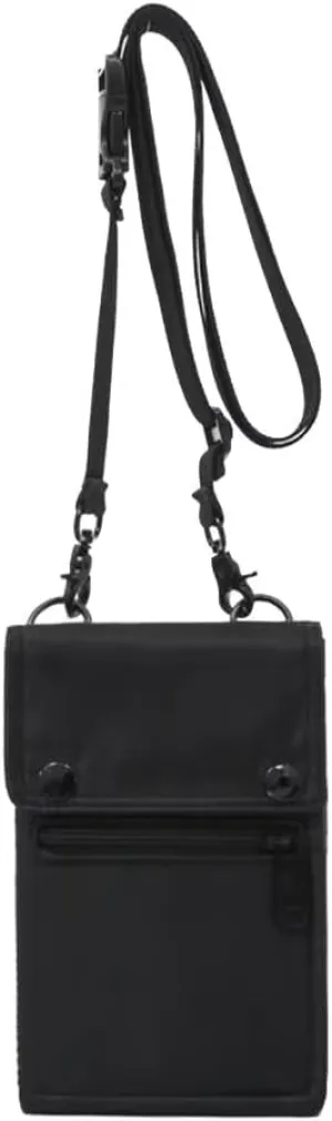Mens Nylon Cell Phone Purse Multi-pocket Crossbody Bag Shoulder Bag Waterproof Messenger Bag Mini Pouch Waist Pack