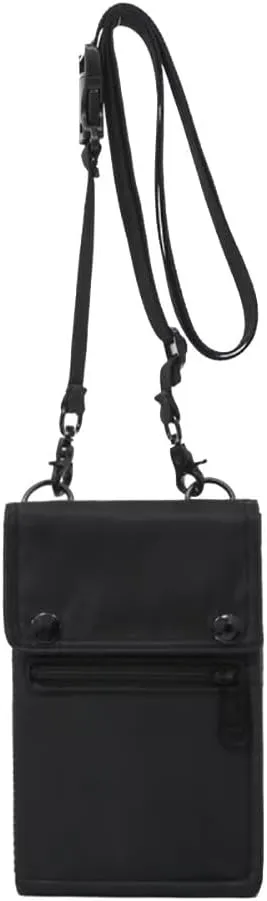 Mens Nylon Cell Phone Purse Multi-pocket Crossbody Bag Shoulder Bag Waterproof Messenger Bag Mini Pouch Waist Pack