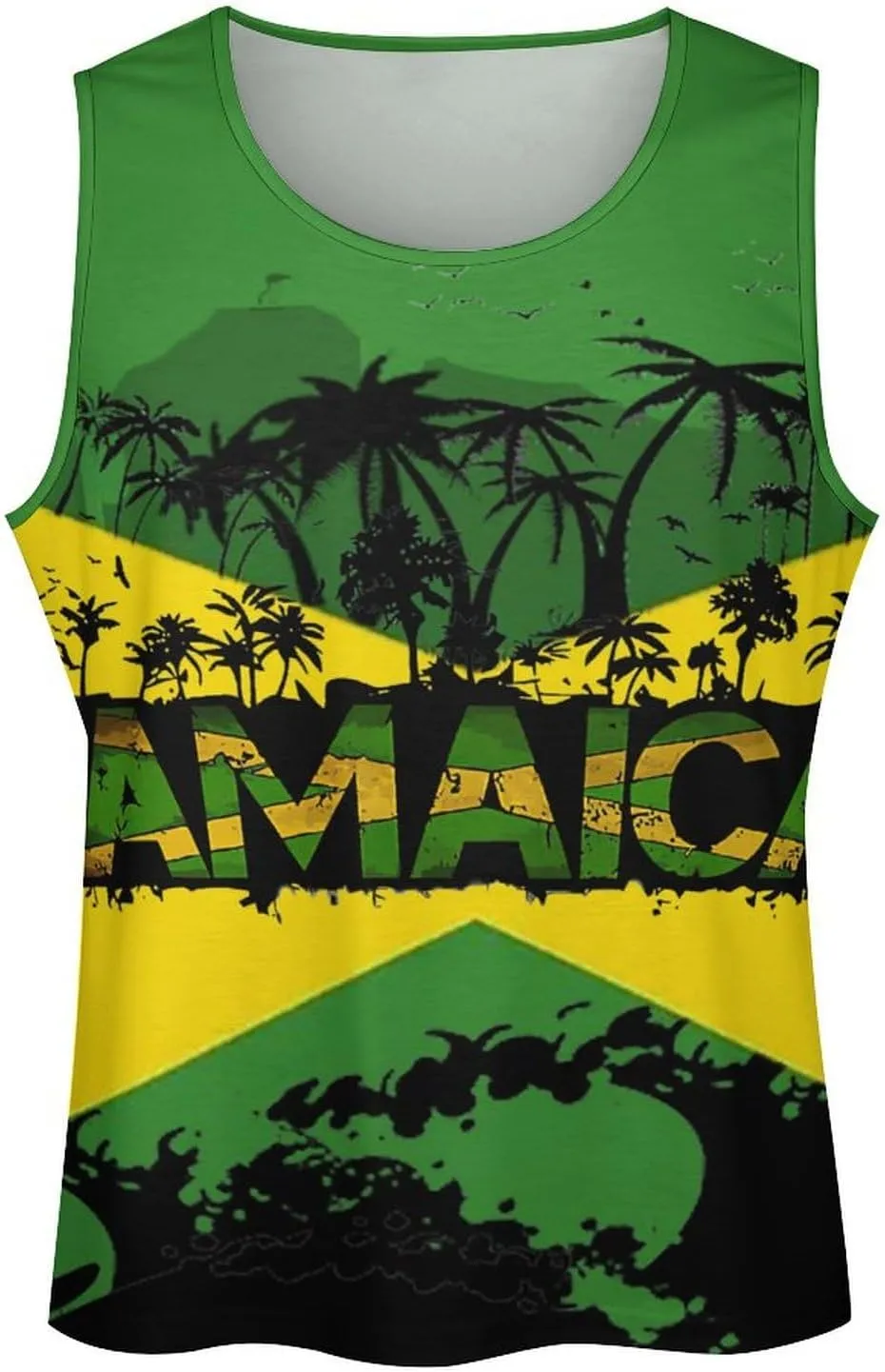 Mens Tank Tops Summer Sleeveless T-Shirt Puerto Rico Flag Casual Funny Gym Workout Tank Top