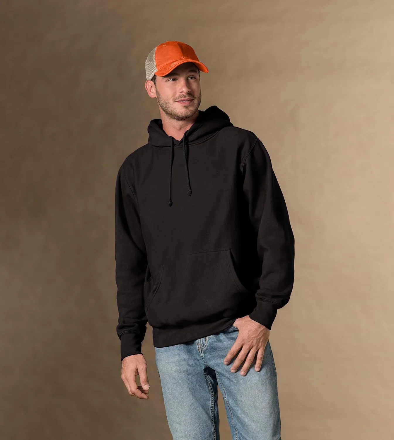 MV Sport Casual Heavyweight Fleece Hoodies for Men Thick Drawstring Hoodie Sweatshirt Mens Hoodies Cotton Pullover