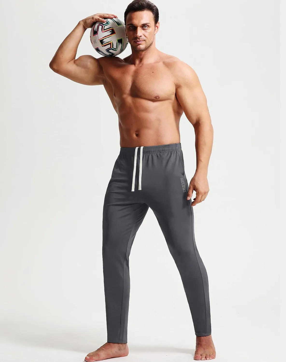 NELEUS Men's Workout Athletic Running Tapered Pants