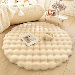 Nordic Round Plush Floor Mat