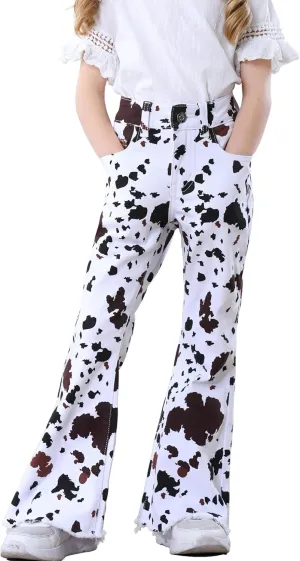 OeyFnbmO Birthday Gifts for Girls Flare Pants High Waisted Bootcut Stretch 70s Bell Bottom Jeans