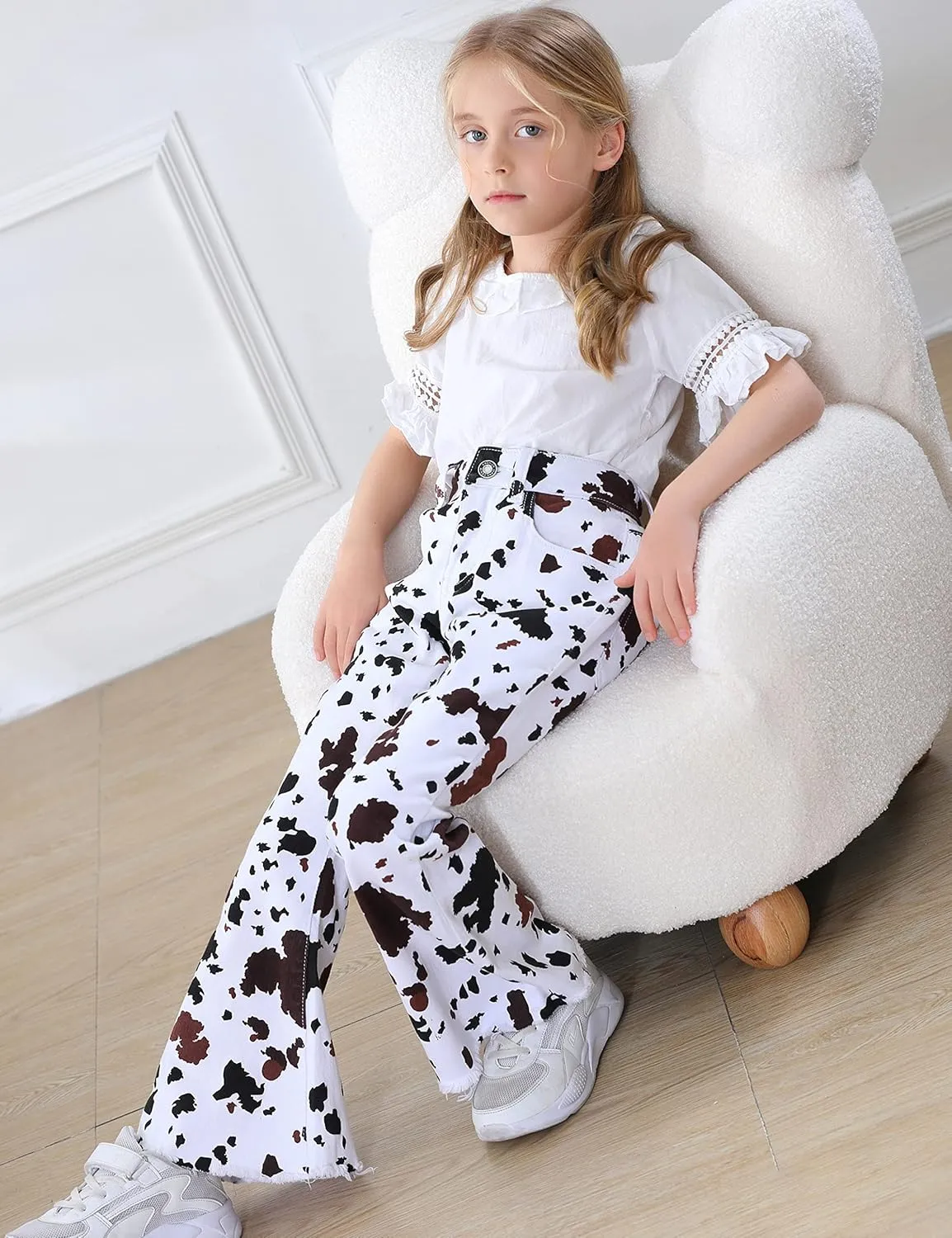 OeyFnbmO Birthday Gifts for Girls Flare Pants High Waisted Bootcut Stretch 70s Bell Bottom Jeans
