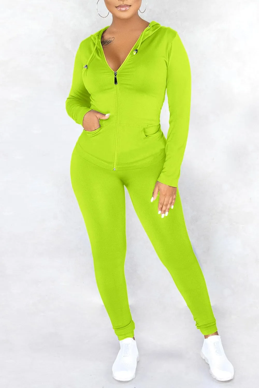 PRETTYGARDEN Women's Two Piece Tracksuit Set Long Sleeve Zipper Hoodie Jacket with Sweatpants Sweatsuit Jogger Workout Set