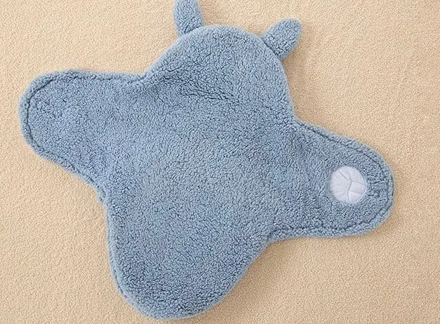 Rabbit Winter Quilted Plush Baby Swaddle