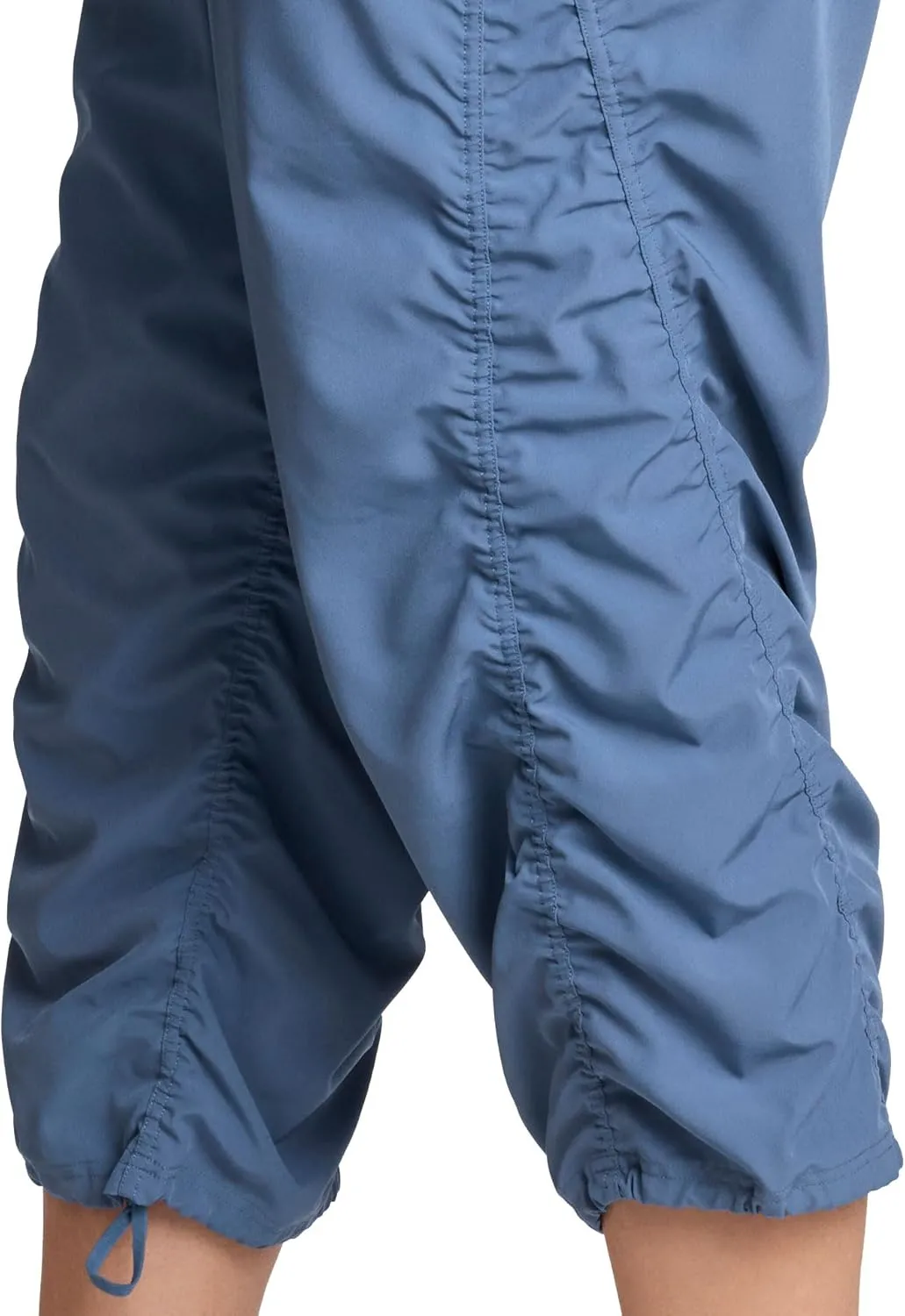 RBX Active Women's Plus Size Fashion Lightweight Woven Body Skimming Drawstring Capri Pant